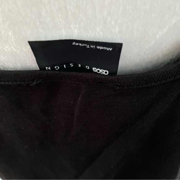 ASOS DESIGN Maxi Black Top Ivory Skirt Size 12-14 NWOT - Picture 6 of 10